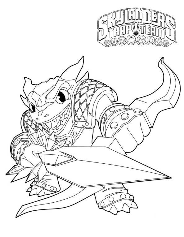 Kids-n-fun.com | Coloring page Skylander Trap team snap shot